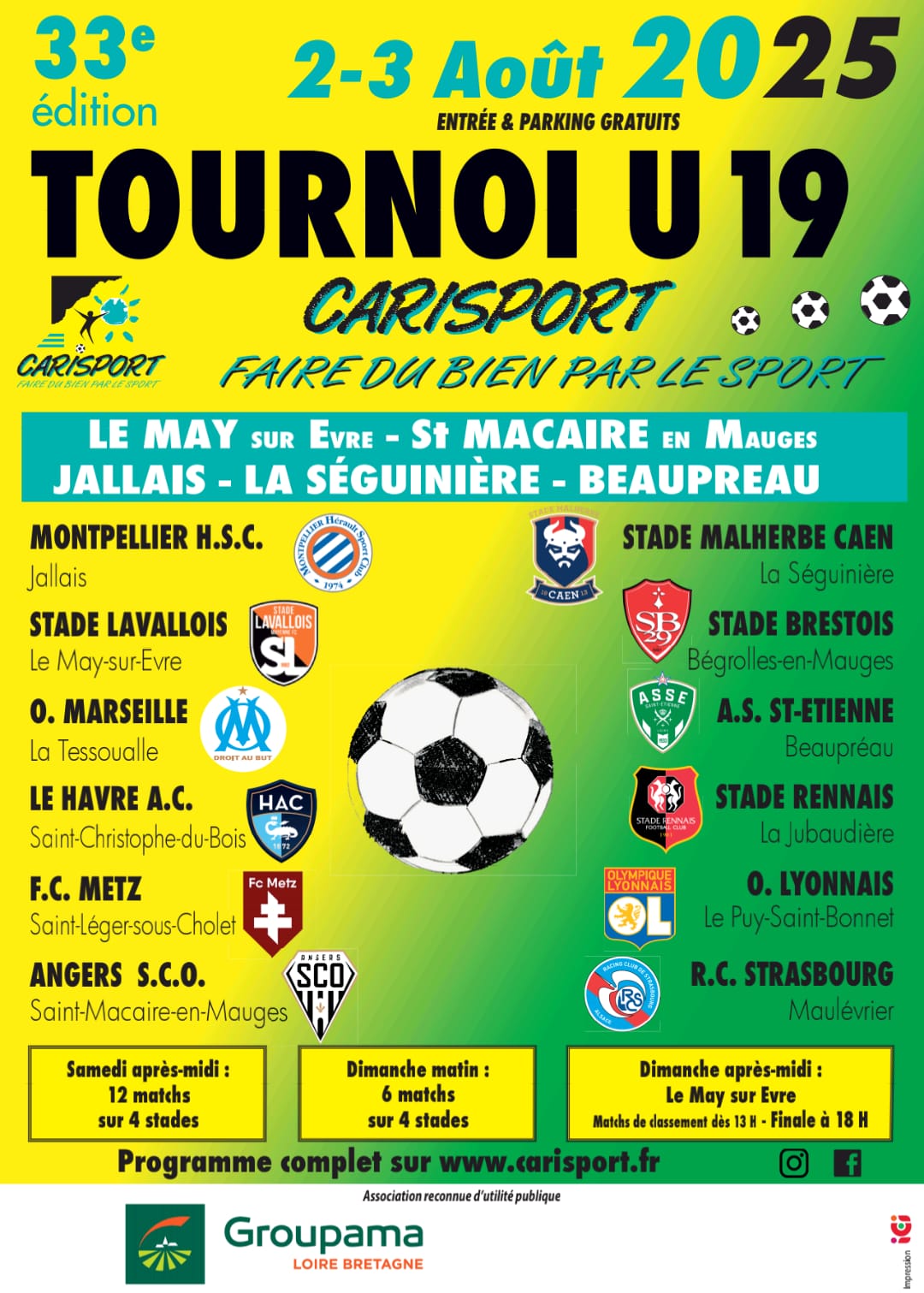 🏆 Le rendez-vous incontournable du football U19 !