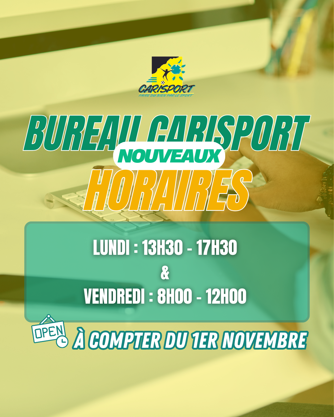 💥 Nouveaux horaires, même énergie !