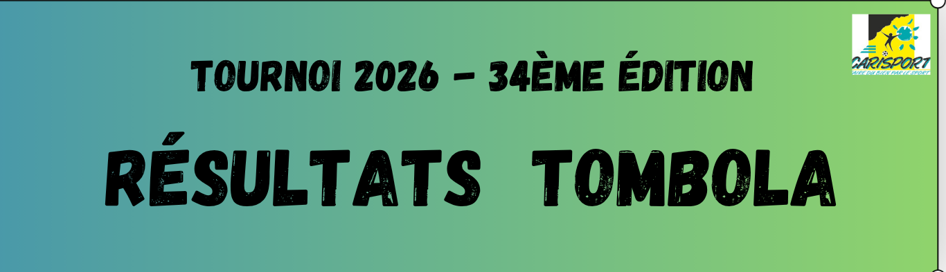 Résultats de la tombola 2026 🎉